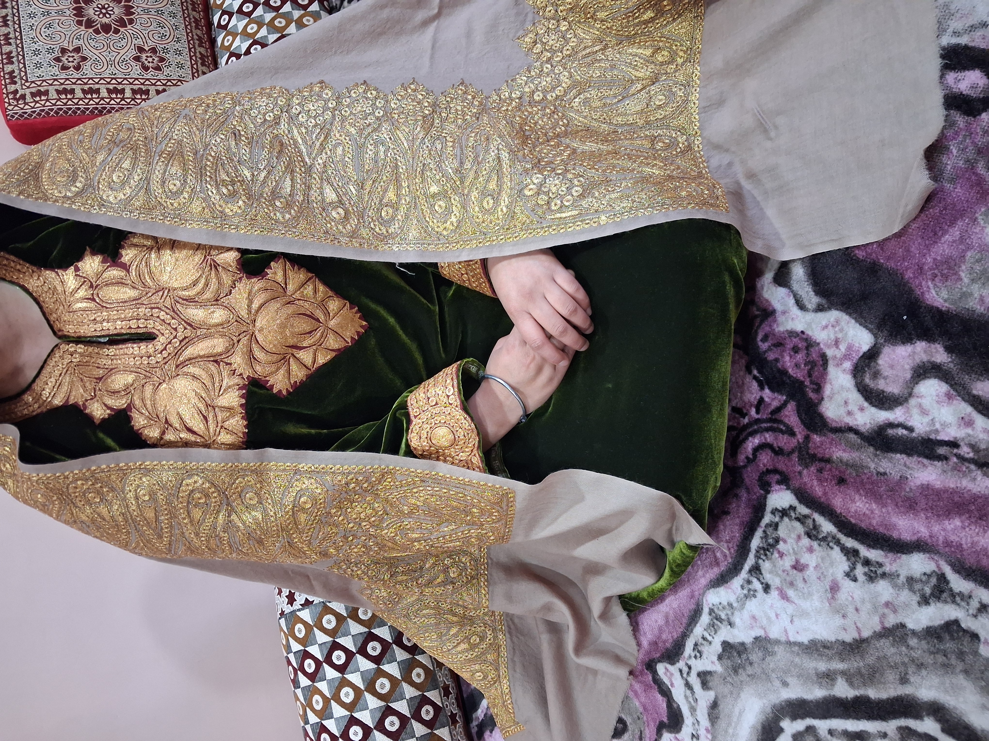 Bridal Detail — Chest & Cuff Zardozi