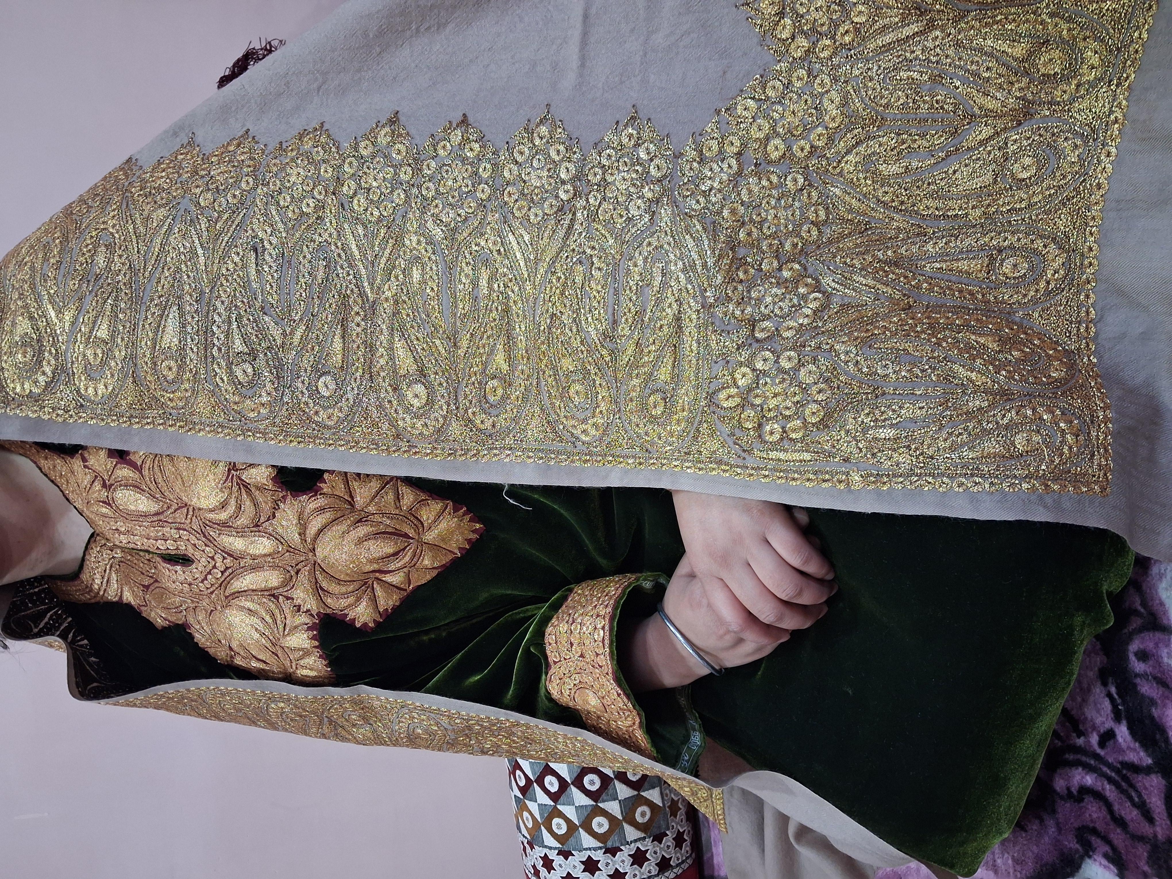 Tilla Shawl — Draped View